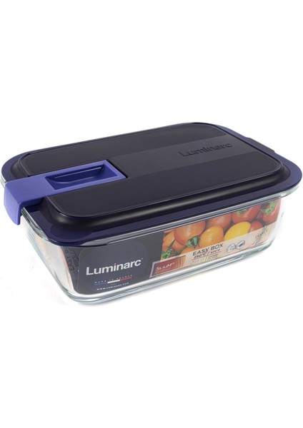 Luminarc Dikdörtgen Cam Saklama Kabı 122CL 21X15X7CM
