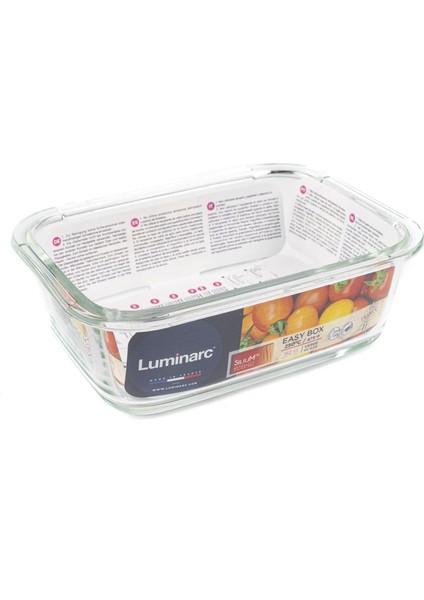 Luminarc Dikdörtgen Cam Saklama Kabı 82CL 19X13X7CM