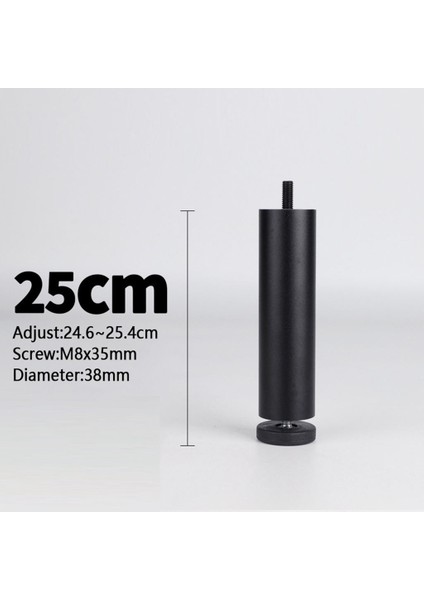 Alüminyum Alaşım Ayarlanabilir Mobilya Bacakları, Koltuk, Dolap, Kanepe, Dresser (4 Set) - Siyah 25 cm (Yurt Dışından) modelleri
