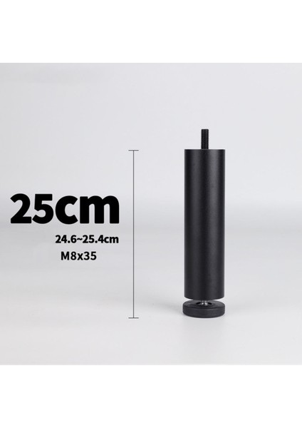 Alüminyum Alaşım Ayarlanabilir Mobilya Bacakları, Koltuk, Dolap, Kanepe, Dresser (4 Set) - Siyah 25 cm (Yurt Dışından) fırsatları