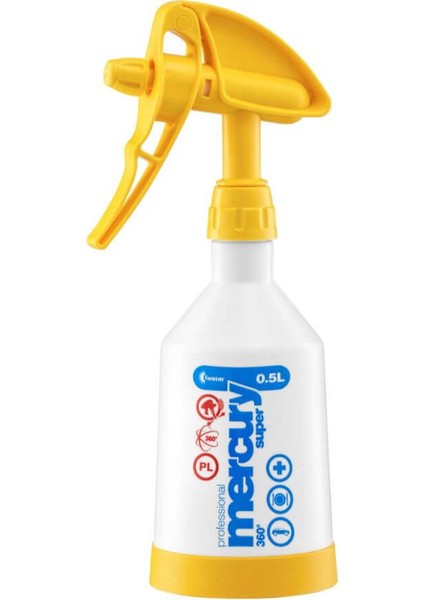 360 Derecede Her Açıdan Çift Atımlı Sarı Sprey Şişe 500ML