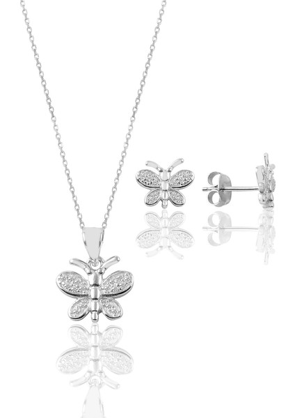 Gümüş Kelebek Modeli Ikili Set