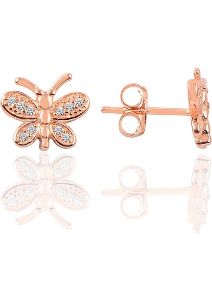 Gümüş Rose Kelebek Modeli Ikili Set modelleri