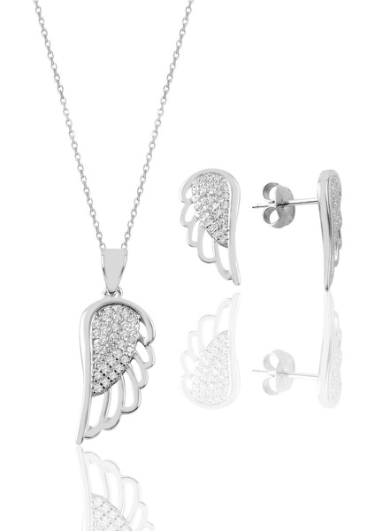 Gümüş Kanat Modeli Ikili Set
