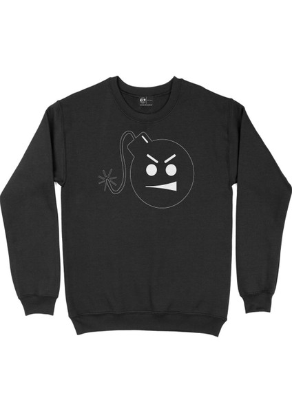 Patlamaya Hazır Bomba Siyah Sweatshirt