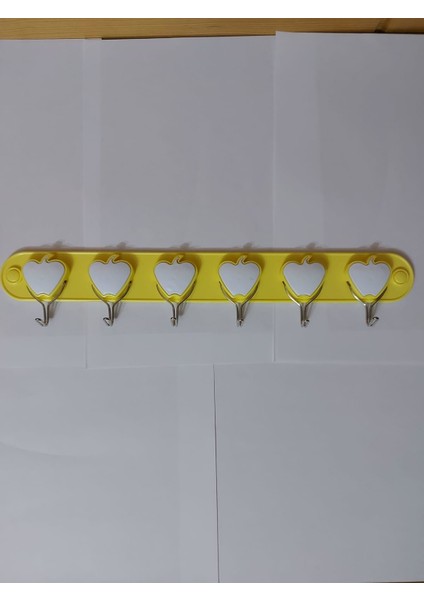 Yapışkanlı Askı Figürlü Yapışkanlı 6 Kancalı Banyo Mutfak Seramik Cam Askısı S