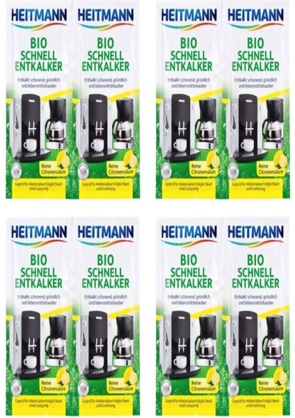 Biyo Hızlı Kireç Çözücü Toz 2x 25 gr x 4'lü paket