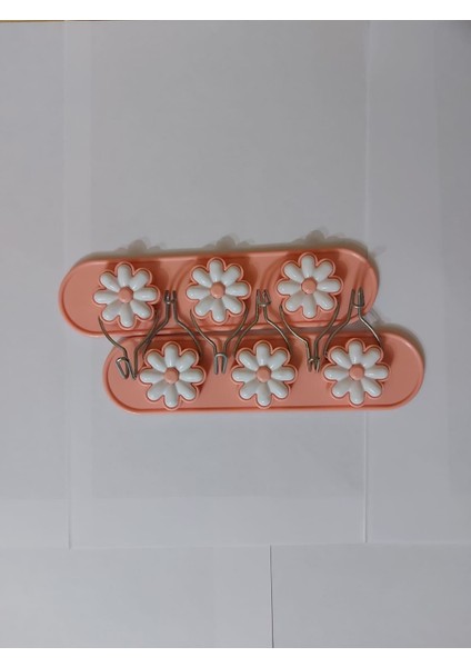 Yapışkanlı 2 Adet 3 Kancalı Desen Figürlü Askı Banyo Mutfak Çocuk Odası Askısı