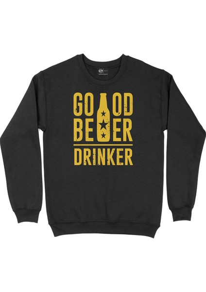 Good Beer Drinker Siyah Sweatshirt