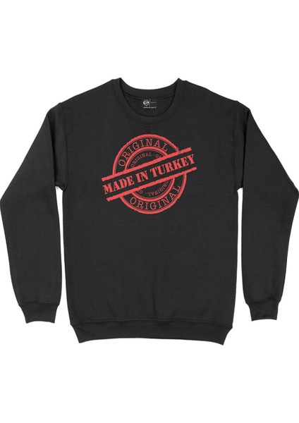 Made In Turkey Original Siyah Sweatshirt
