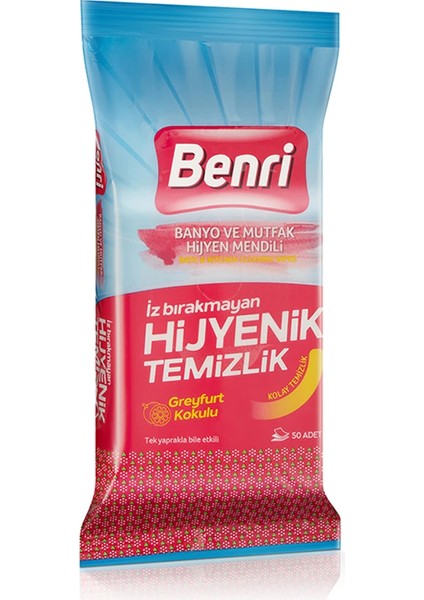 Banyo ve Mutfak Hijyen Mendili 50’li