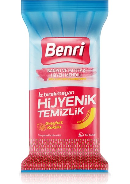 Banyo ve Mutfak Hijyen Mendili 50’li