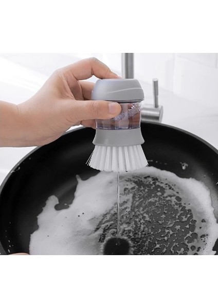 Deterjan Hazneli Stantlı Bulaşık Fırçası Pratik Fonksiyonel Fırça fiyatları
