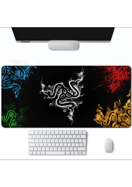 70X30 cm Desenli Kaydırmaz Taban Mouse Pad