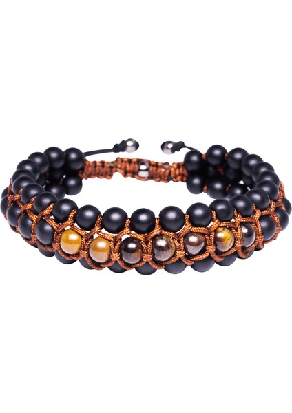 Kahverengi Makrome Kaplan Gözü Bileklik fırsatları