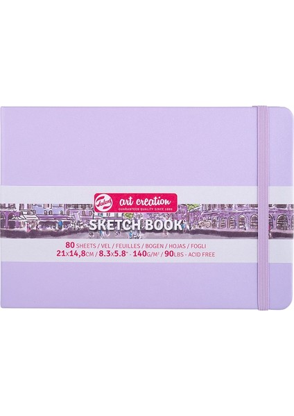 Art Creation Pastel Violet Kapak Eskiz Defteri 140 Gram 21 x 14,8 cm 80 Yaprak