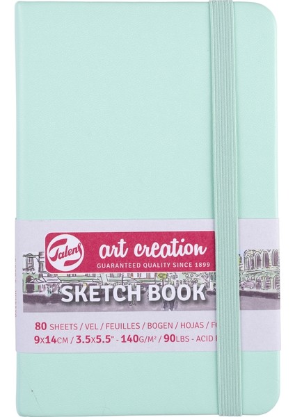 Art Creation Fresh Mint Kapak Eskiz Defteri 140 Gram 9 x 14 cm 80 Yaprak