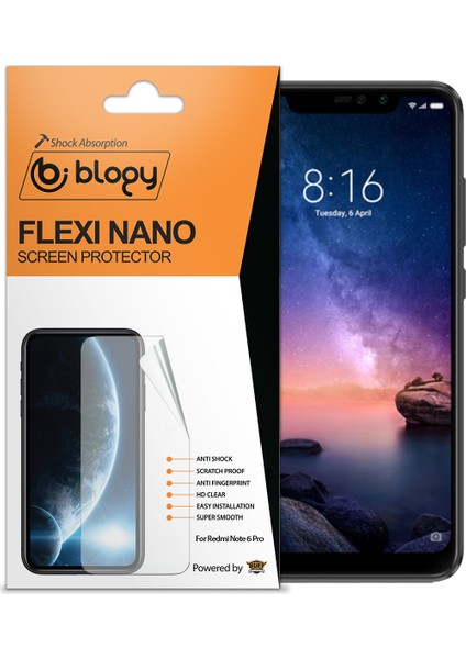 Buff Blogy Xiaomi Redmi Note 6 Pro Flexi Nano Ekran Koruyucu