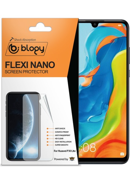 Huawei P30 Lite ile Uyumlu Flexi Nano Ekran Koruyucu