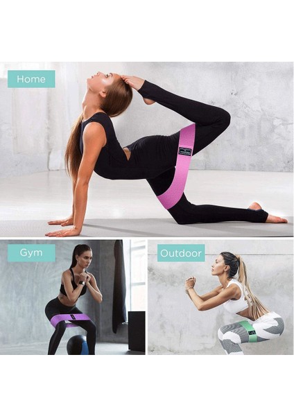 Loop Band Direnç Bandı Spor Egzersiz Aerobik Pilates Squat Lastiği Fitness Yoga