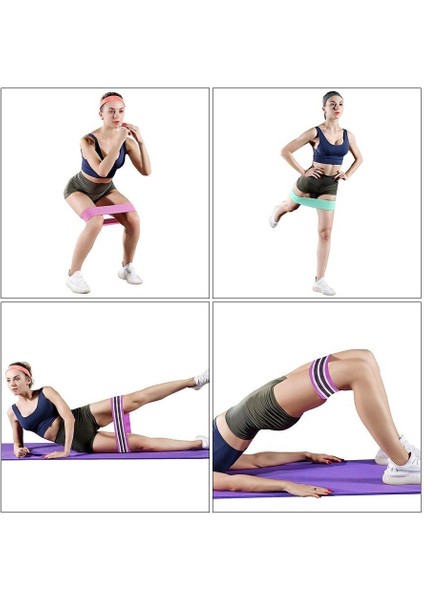 Loop Band Direnç Bandı Spor Egzersiz Aerobik Pilates Squat Lastiği Fitness Yoga