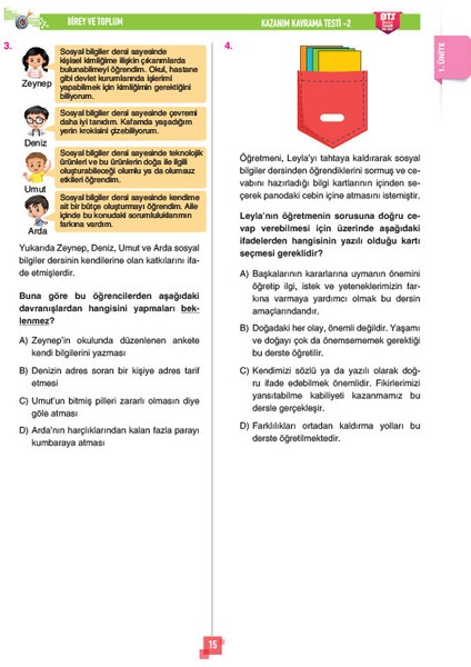 5. Sınıf Sosyal Bilgiler Soru Bankası