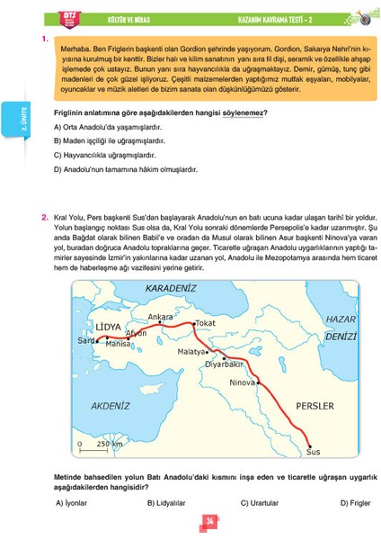 5. Sınıf Sosyal Bilgiler Soru Bankası