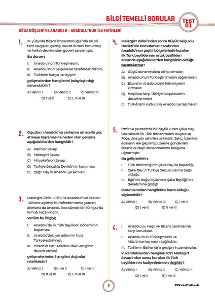 10. Sınıf Tarih Soru Bankası