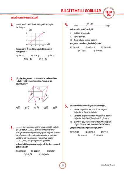 11. Sınıf Fizik Soru Bankası