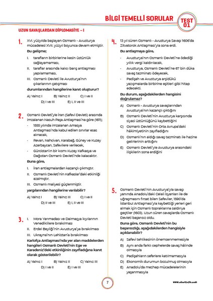 11. Sınıf Tarih Soru Bankası