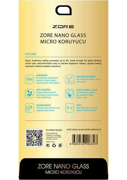 Huawei Mate 10 Esnek Kırılmaz Nano Cam Ekran Koruyucu