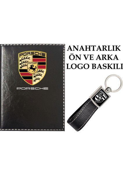 Siyah Ruhsat Kabı ve Anahtarlık