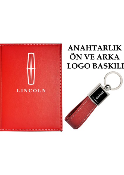 Kırmızı Ruhsat Kabı ve Anahtarlık