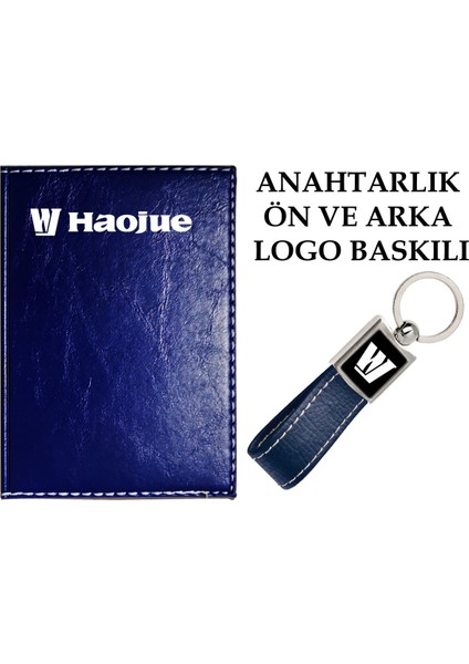 Lacivert Ruhsat Kabı ve Anahtarlık