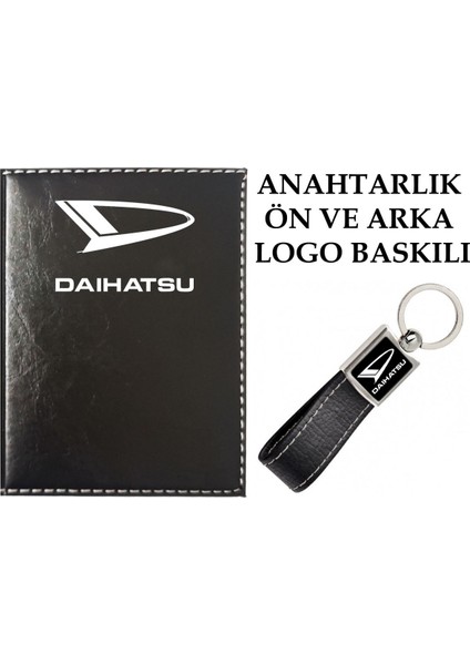 Daıhatsu Siyah Ruhsat Kabı ve Daıhatsu Logolu Anahtarlık