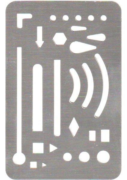 Metal Silgi Şablonu 85X55 mm N:st-5