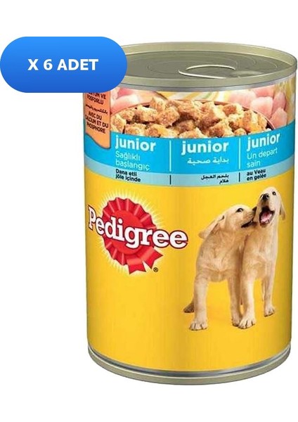 Jöle Içinde Tavuklu Yavru Köpek Konservesi 400 gr (6 Adet)