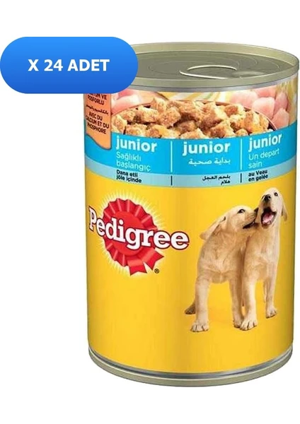 Jöle Içinde Tavuklu Yavru Köpek Konservesi 400 gr (24 Adet)