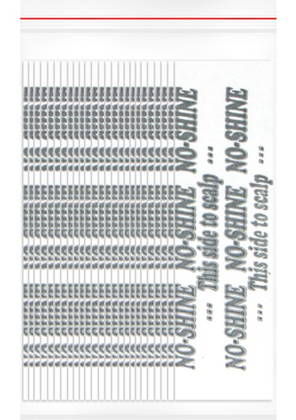No-Shine Protez Saç Bandı Düz (Parlama Yapmaz) 1'' x 3'' (2,5cm x 7.5cm) 36 Adet