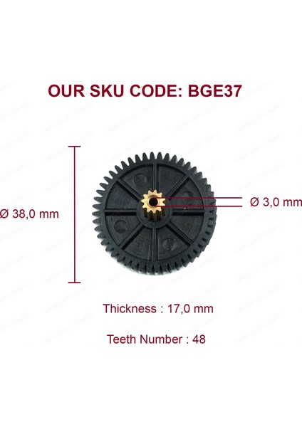 V1BGE37 Toyota Avalon 2005-2013 Için Arka Perde Motor Tamir Dişlisi AP367890 modelleri