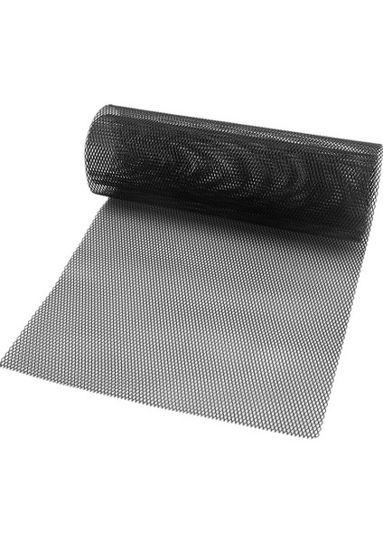 Siyah Araba Araç Gümüş Ton Alüminyum Alaşım Rhombic Grille Örgü Levha (Yurt Dışından)