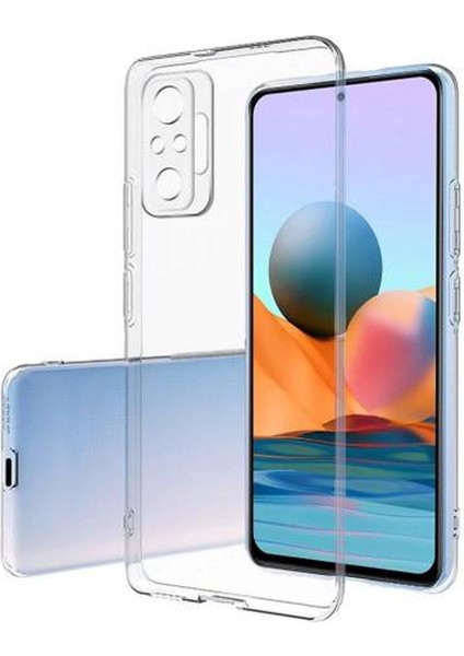 Xiaomi Redmi Note 10 Pro Kılıf Kamera Korumalı Silikon Şeffaf Arka Kapak