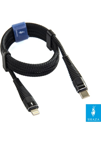 Apple iPhone Uyumlu Lightning To Type-C Pd 5A 100 W Örgülü Hızlı Şarj ve Data Kablosu 1 Metre