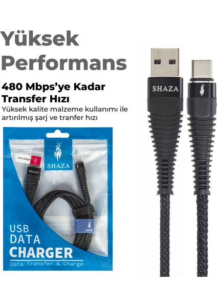 USB Type-C Pd 5A 100 W Örgülü Hızlı Şarj ve Data Kablosu 2 Metre indirimleri