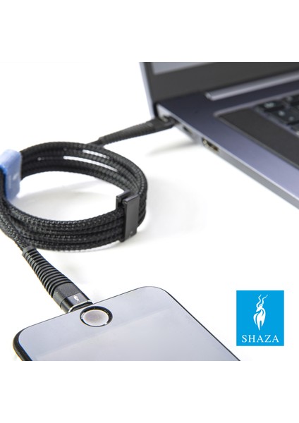 Type-C To Type-C Pd 5A 100 W Örgülü Hızlı Şarj ve Data Kablosu 1 Metre