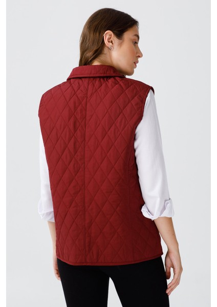 Kadın Kapitone Yelek 02421437 Bordo