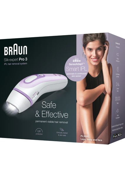 Silk Expert Pro 3 PL3000 300.000 Atımlı, 1 Başlıklı IPL