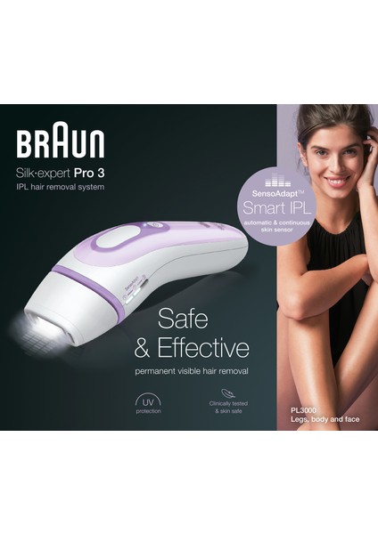 Silk Expert Pro 3 PL3000 300.000 Atımlı, 1 Başlıklı IPL