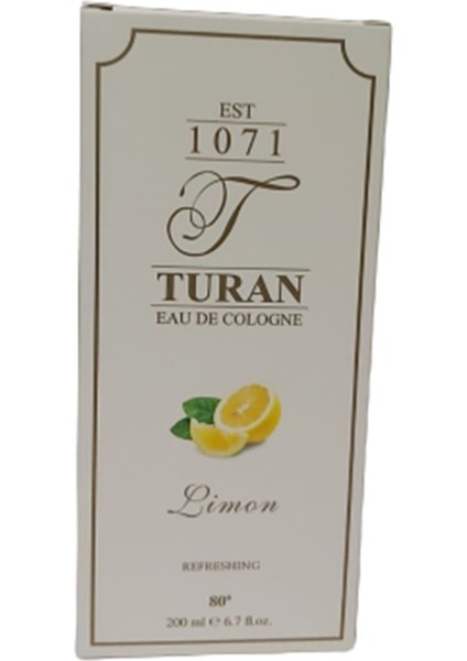 Parfümlü Limon Kolonyası 80° 200 ml