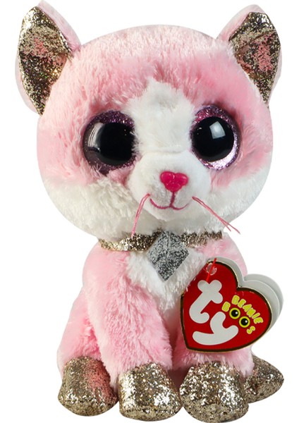 Beanie Boo Fiona Pembe Kedi 15 cm